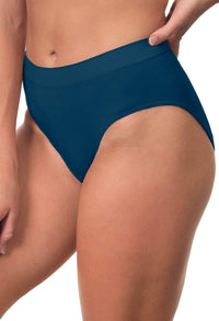 Pacific Blue Bamboo Padded Wire Free Bra and High Cut Brief Set