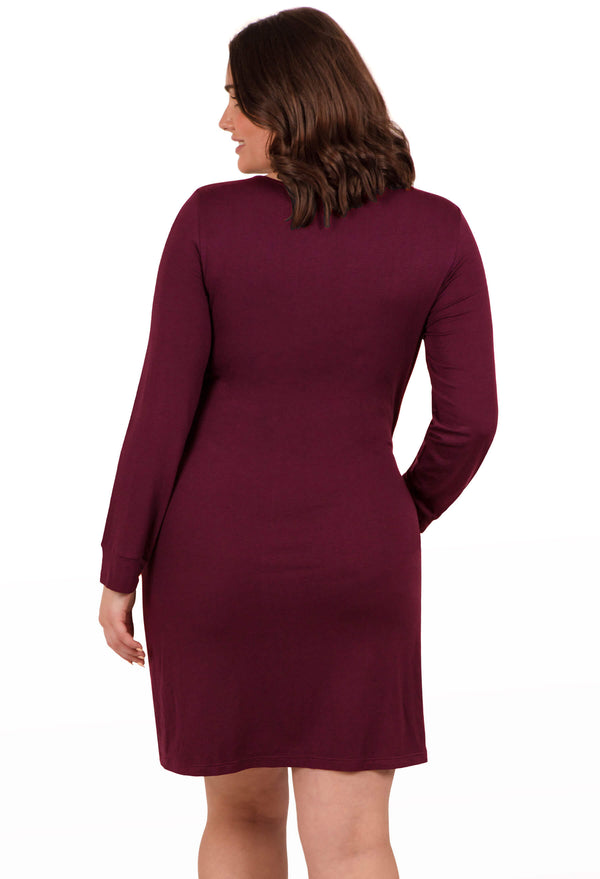 Bamboo Long Sleeve Maternity & Nursing Dress - 2 Pack
