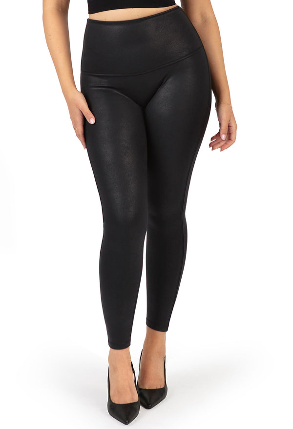 Best high rise faux leather leggings for women