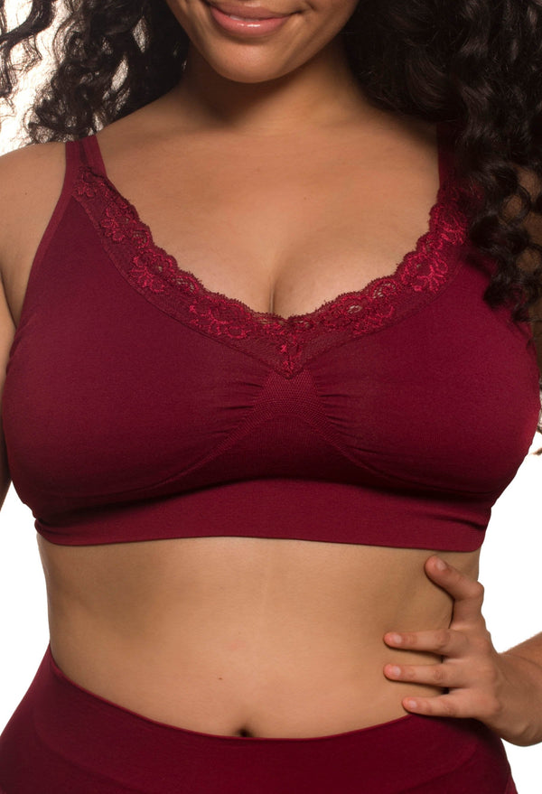 Lace Minimiser Wire Free Bra - Seconds Sale