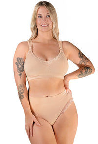 Cushion Padded Strap Wire Free Maternity & Nursing Bra - 3 Pack
