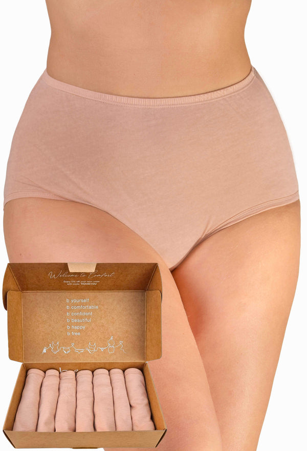 Superfine 100% Cotton Full Brief - 7 Pack