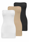 Strapless Mini Slip/Skirt - 3 Pack