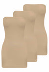 Strapless Mini Slip/Skirt - 3 Pack