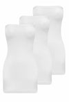 Strapless Mini Slip/Skirt - 3 Pack