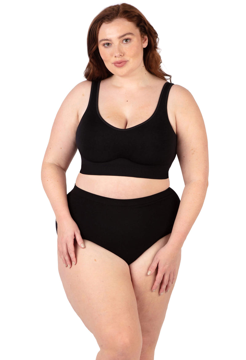 Post Surgery High waist Comfort Brief | Seamless Cotton Blend - 7 Pack