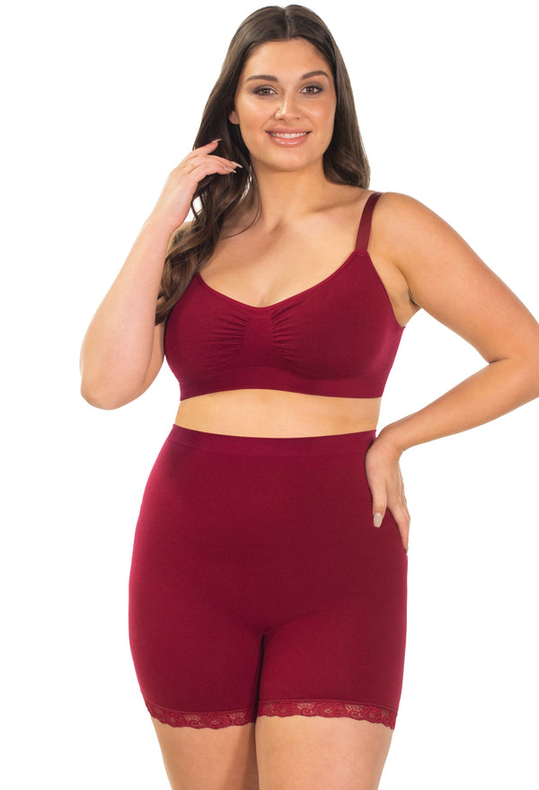 Anti Chafing High Rise Petite Cotton Rich Shorts - 3 Pack