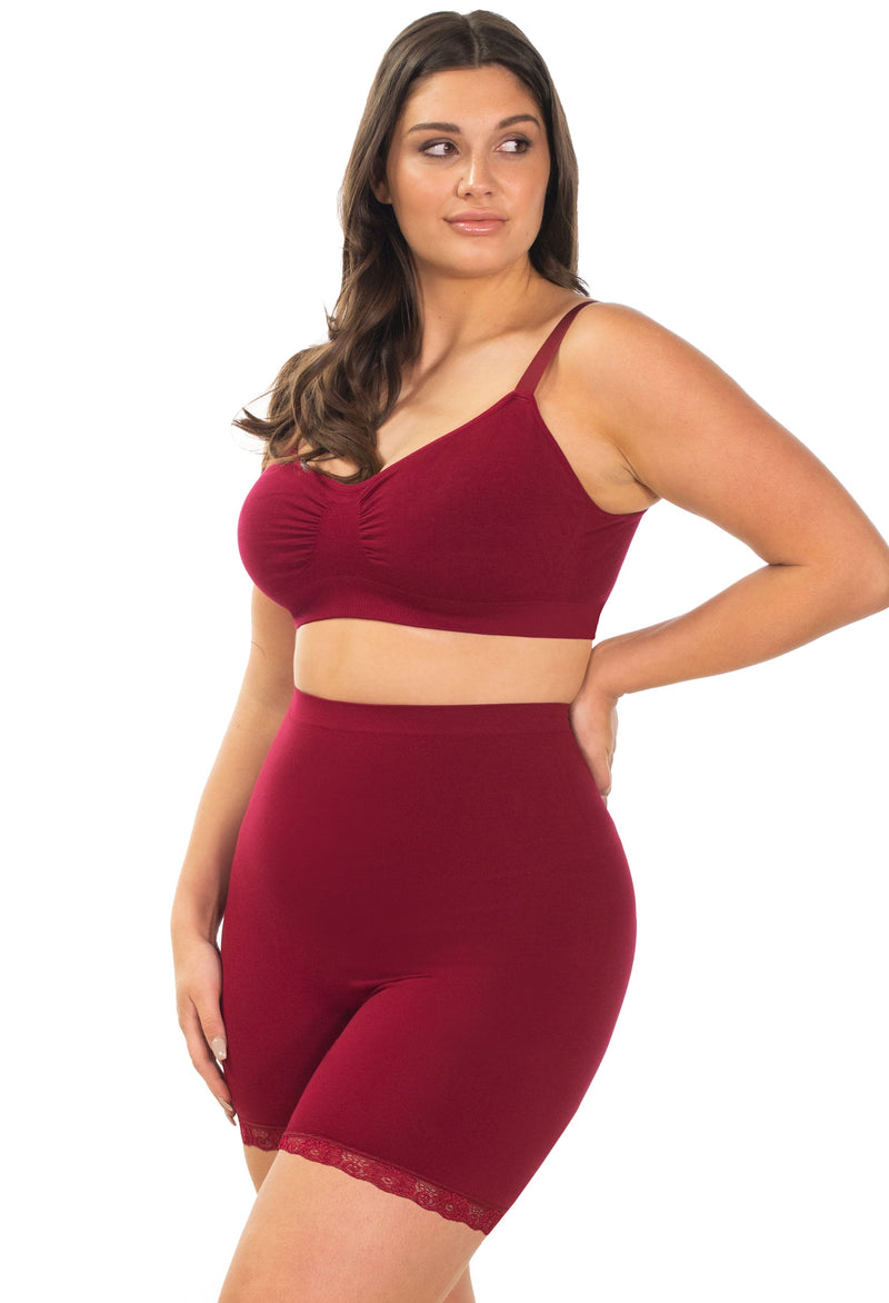 Anti Chafing High Rise Petite Cotton Rich Shorts - 3 Pack