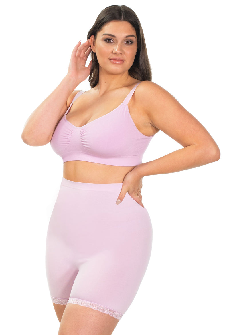 Anti Chafing High Rise Petite Cotton Rich Shorts - 3 Pack