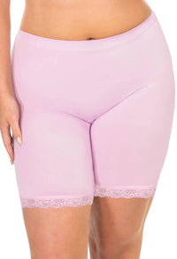 Anti Chafing Lace Midi Cotton Rich Shorts - Free Gift