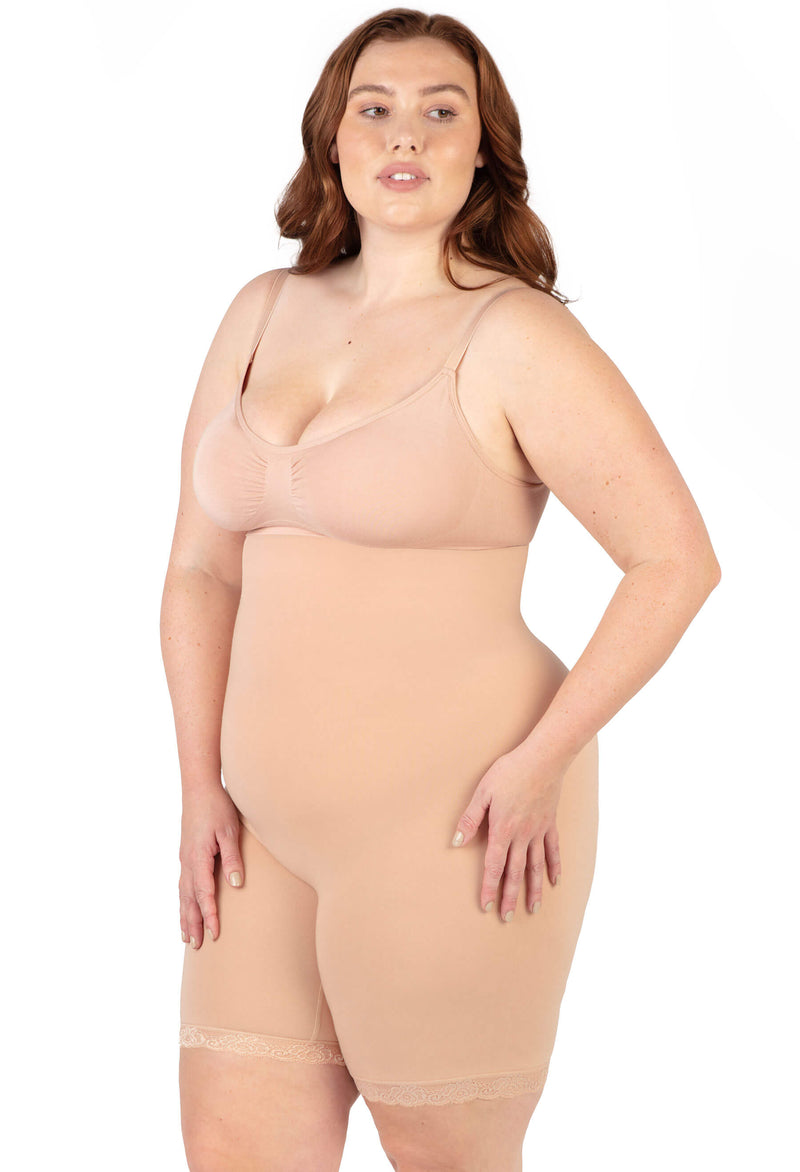 Post Surgery Underbust Shorts | Seamless Cotton Blend