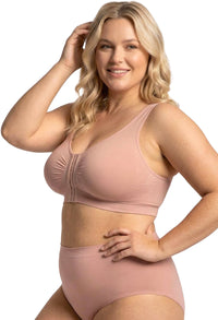 Padded Front Opening Bra - Wireless Comfort