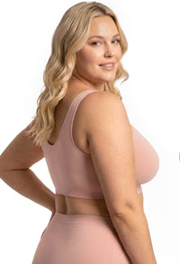 Bamboo Padded Front Closure Wire Free Bra