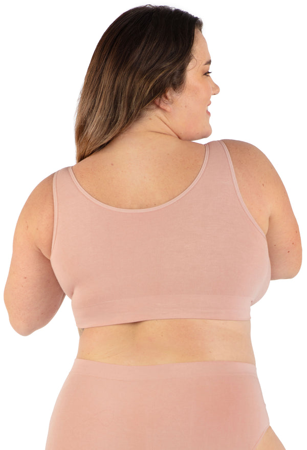 Padded Front Opening Bra - Wireless Comfort