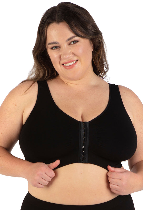 Padded Front Opening Bra - Wireless Comfort