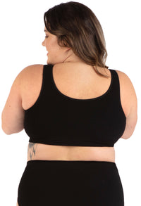 Bamboo Padded Front Closure Wire Free Bra - 3 Pack