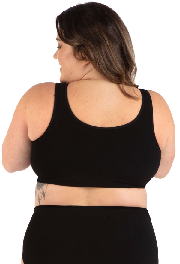 Padded Front Opening Bra - Wireless Comfort