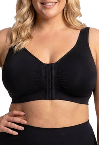 Bamboo Padded Front Closure Wire Free Bra