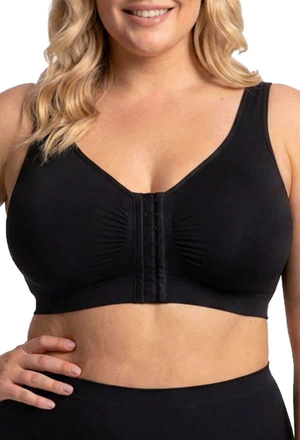 Bamboo Padded Front Closure Wire Free Bra