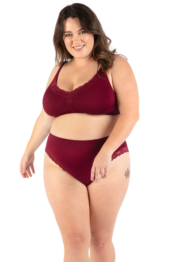 Lace Minimiser Wire Free Bra - 3 Pack