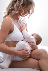 Burgundy Bamboo Nursing Bra + High Cut Undies Set