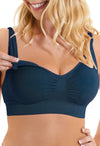 Pacific Blue Bamboo Nursing Bra + High Cut Undies Set With FREE Eco-Friendly Reusable Nursing Pads