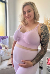 Comfortable bamboo nursing bra for all-day wear