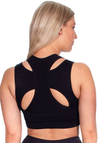 Plus Size Triple-layer Support Racer & High Waist Long Biker Shorts