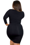 Bamboo 3/4 Sleeve Bodycon Dress