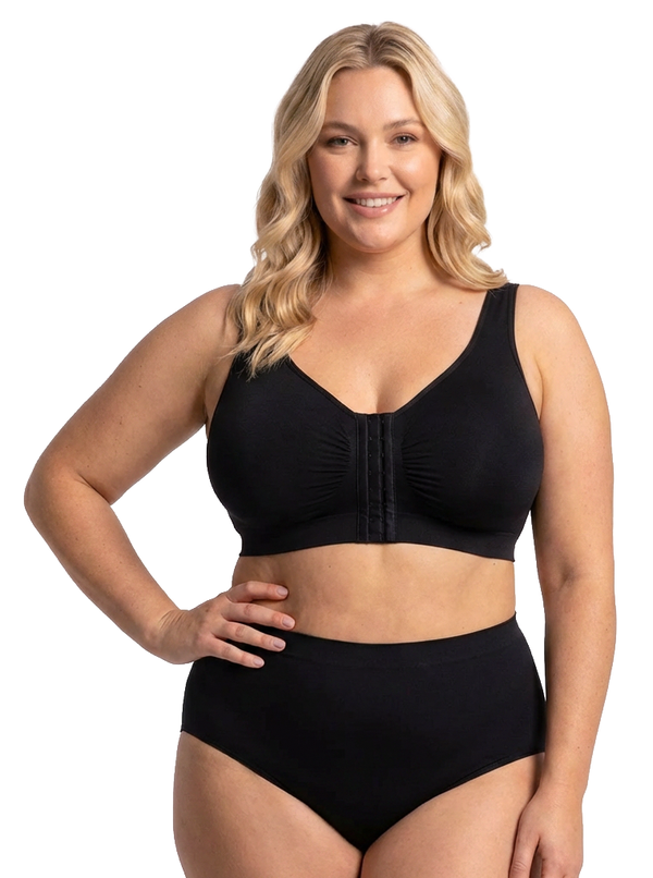 Padded Front Closure Bra for Seniors