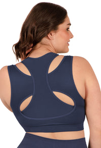 Plus Size Triple-layer Support Racer & High Waist Full Length Leggings