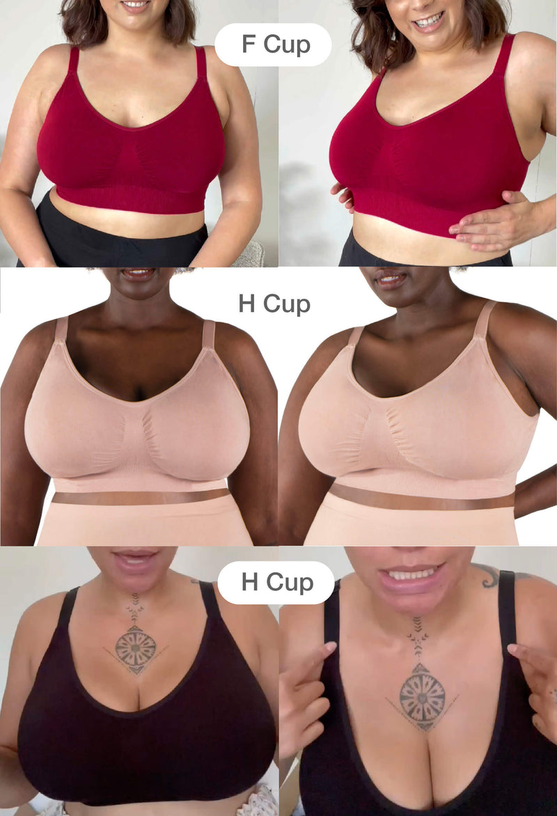 Bamboo Padded Wire Free Bra and High Cut Brief Set