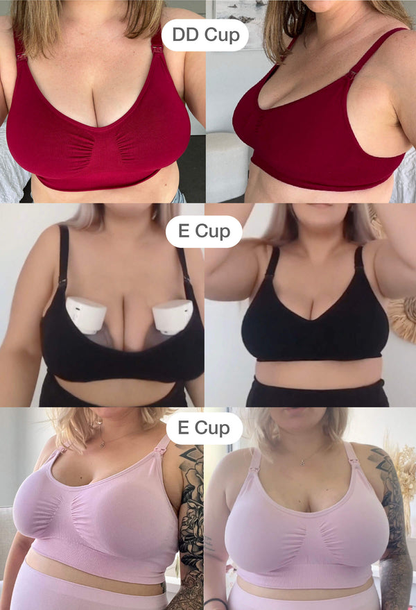 Bamboo Wire Free Maternity & Nursing Bra - Fancy 3 Pack