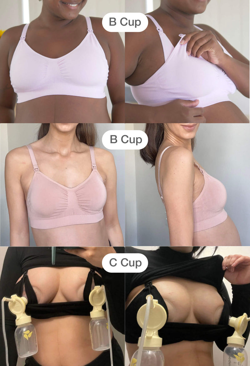 Bamboo Wire Free Maternity & Nursing Bra - Fancy 3 Pack