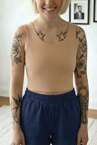 Cotton Chest Binder Crop Tank - 2 Pack