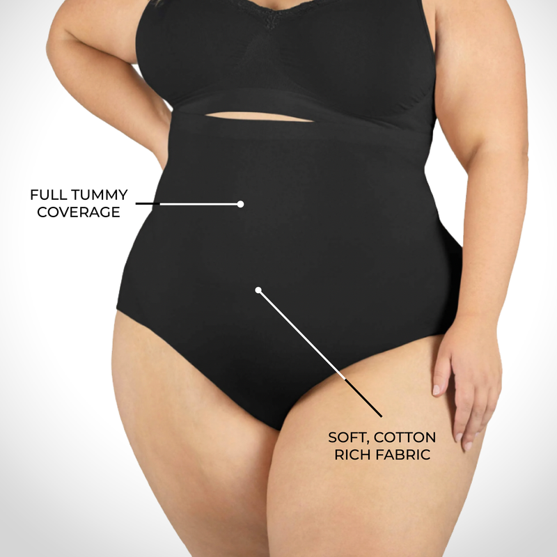 Post Surgery Underbust Comfort Brief | Seamless Cotton Blend - 3 Pack