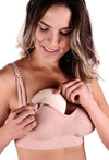Pacific Blue Bamboo Nursing Bra + High Cut Undies Set With FREE Eco-Friendly Reusable Nursing Pads