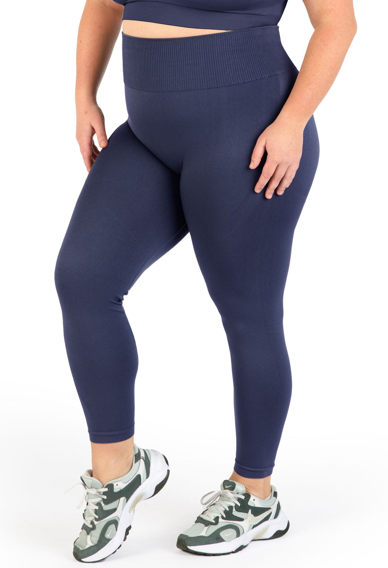 Plus Size Triple-layer Support Racer & High Waist Full Length Leggings