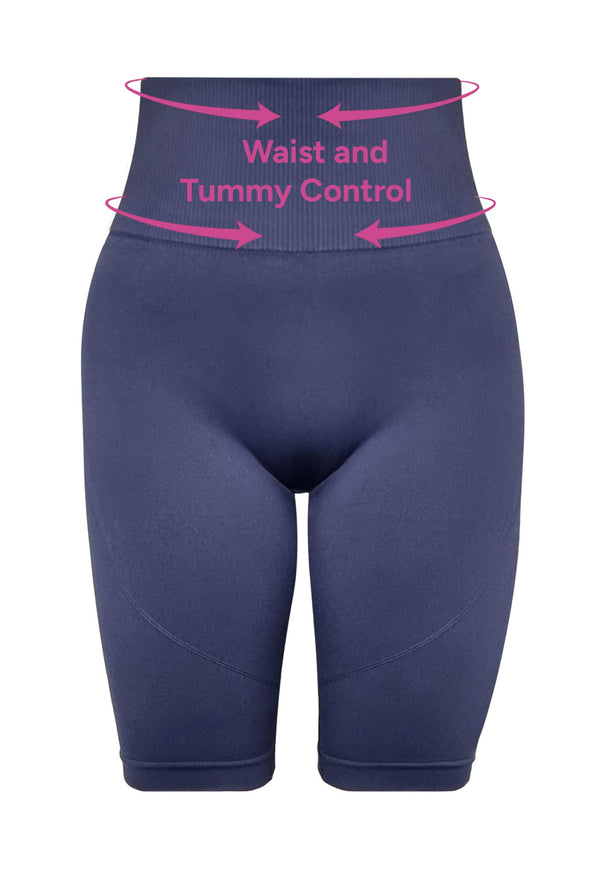 Plus Size Triple-layer Support Racer & High Waist Long Biker Shorts
