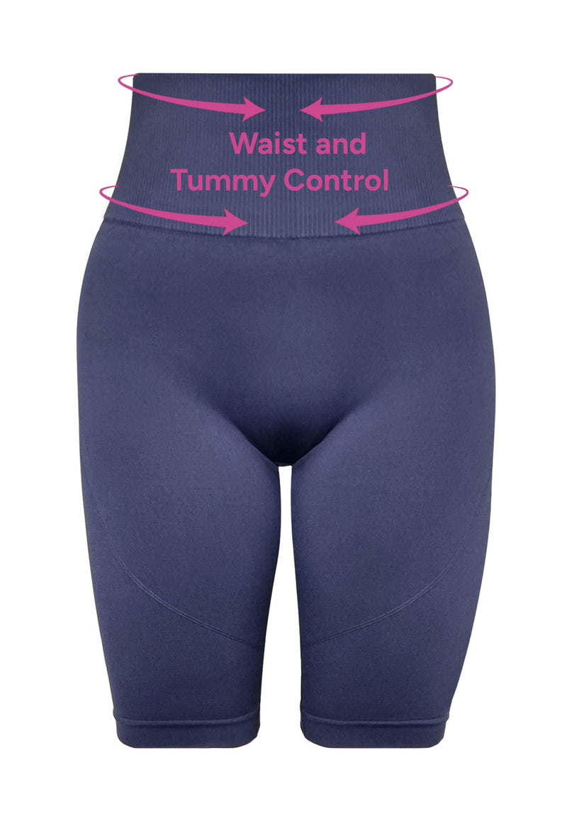Plus Size Triple-layer Support Racer & High Waist Long Biker Shorts