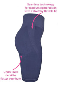 Plus Size Triple-layer Support Racer & High Waist Long Biker Shorts