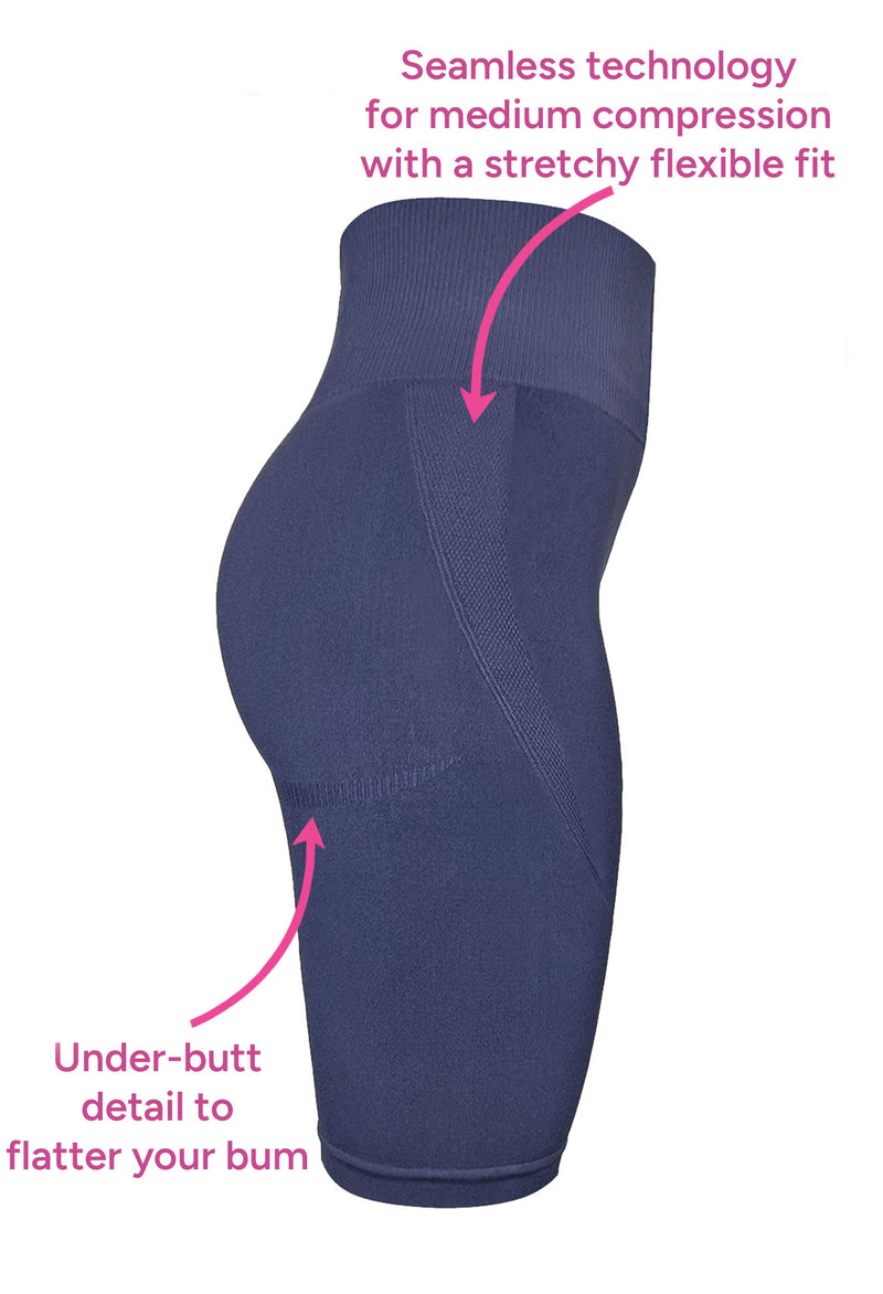 Plus Size Triple-layer Support Racer & High Waist Long Biker Shorts
