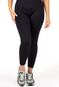 Plus Size Triple-layer Support Racer & High Waist Full Length Leggings