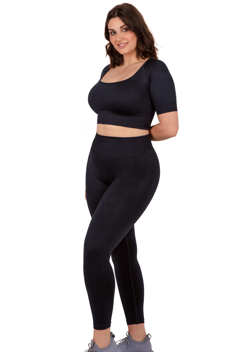 Plus Size Seamless High Waist Full Length Leggings