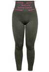 Plus Size Triple-layer Support Racer & High Waist Full Length Leggings