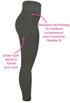 Plus Size Triple-layer Support Racer & High Waist Full Length Leggings