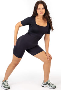 Bargain Bundle: 4 Pack Seamless Crop Tops