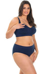 Pacific Blue Bamboo Nursing Bra + High Cut Undies Set