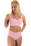 Bamboo Nursing Bra + High Cut Undies Lilac Snow Set