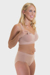 Pacific Blue Bamboo Nursing Bra + High Cut Undies Set With FREE Eco-Friendly Reusable Nursing Pads